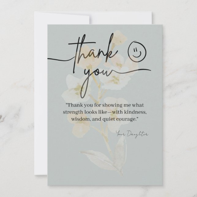 Save The Date Classic Thank You Card for Dad (Devant)