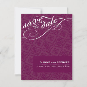Save The Date CLASSY ENREGISTRER LA DATE :: texte chic 6A