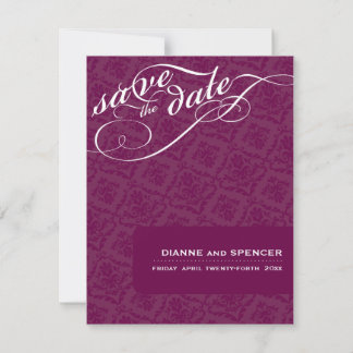 Save The Date CLASSY ENREGISTRER LA DATE :: texte chic 6A