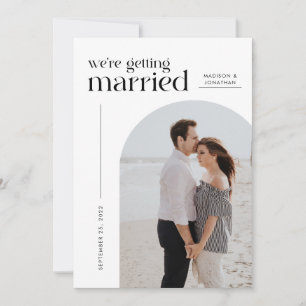 Save The Date Classy Nous nous marions Arch Photo