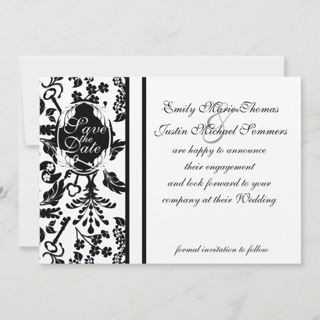 Save The Date Clé de mon cœur / Enregistrez la date (Devant)