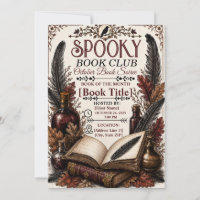 Club de lecture gothique vintage et effrayant pour