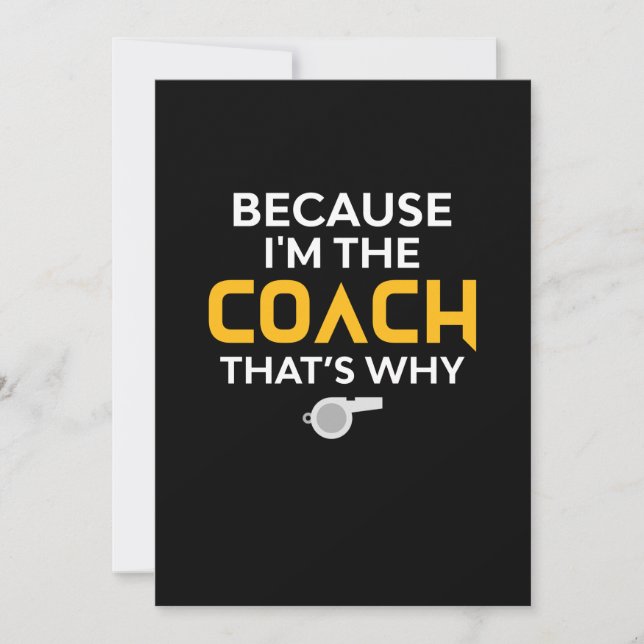 Save The Date Coach-Because I'm the Coach's Why (Devant)