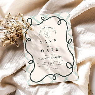 Save The Date Coastal Chic Mariage