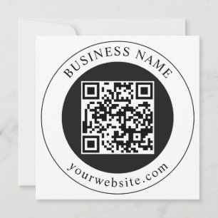 Save The Date Code QR avec nom d'entreprise modifiable