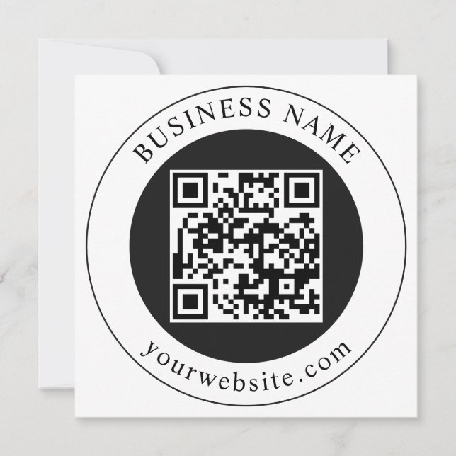 Save The Date Code QR avec nom d'entreprise modifiable (Devant)