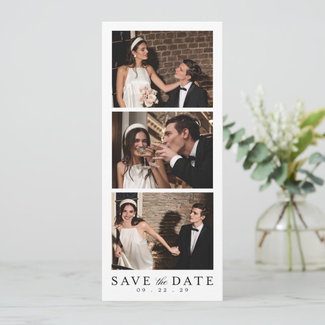 Save The Date Code QR de Photomaton de Mariage  (Debout devant)