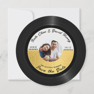 Save The Date Code QR de sauvegarde de date de photo de disque v