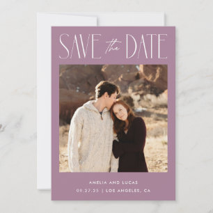 Save The Date Code QR de site web violet moderne