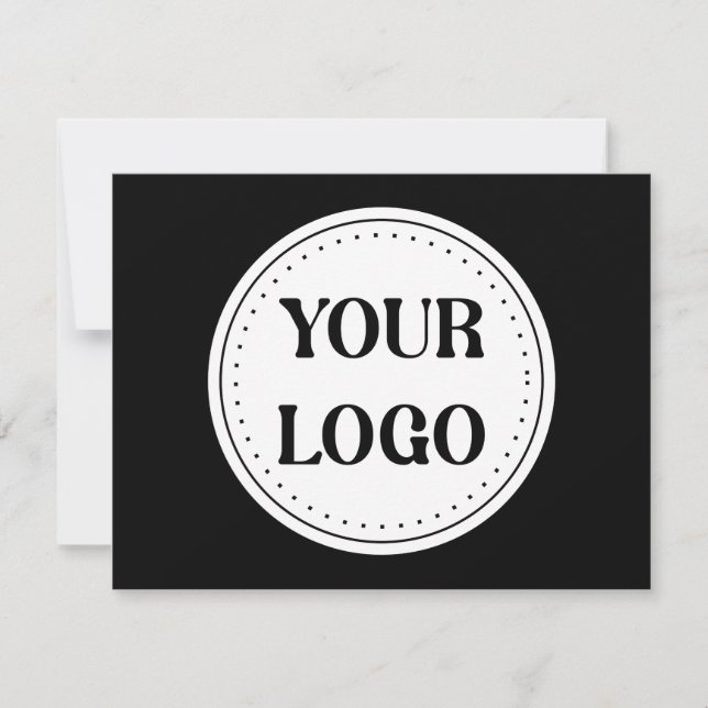 Save The Date Code QR noir élégant et élégant (Devant)