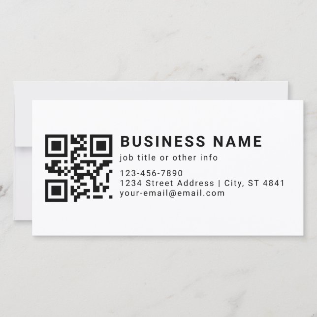 Save The Date Code QR promotionnel d'entreprise (Devant)