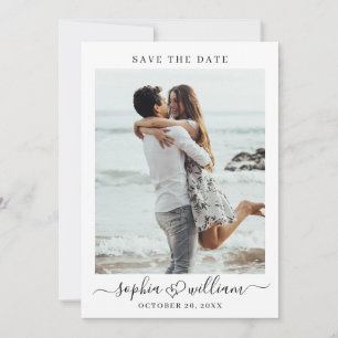 Save The Date Coeurs Mariages photo tout simplement élégants