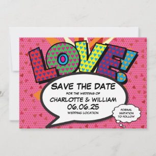 Save The Date Coeurs Modernes Confetti Love Wedding Enregistrer 