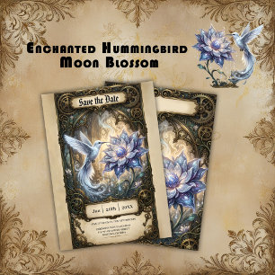 Save The Date Colibri enchanté & Fleur de Lune.