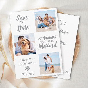 Save The Date Collage photo Mariage de chien