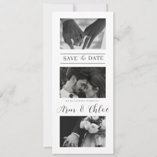 Save The Date Collage photo pour faire part de mariage moderne