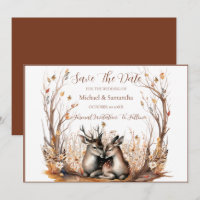 Collection de mariage Cerf Rustique d'Automne