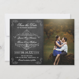 Save The Date Collection de Mariages Ornate Chalkboard