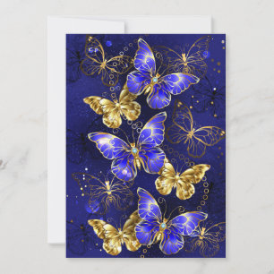 Save The Date Composition avec papillons Sapphire