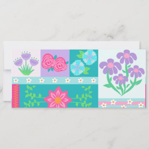 Save The Date Conception de fleurs vibrantes en fleurs