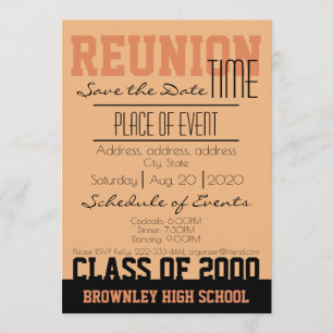 Save The Date Conception de la réunion scolaire