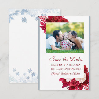 Save The Date Conception de texte et de photo élégante minimale