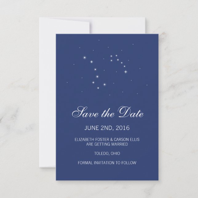 Save The Date Constellations du ciel nocturne Enregistrer la dat (Devant)