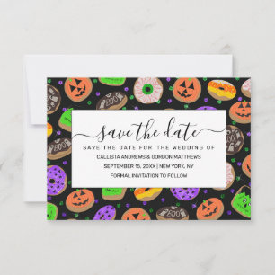 Save The Date Cool Parties scintillant mignonne Confetti Donuts