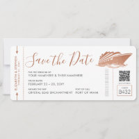 Copper Enregistrer la date pour Mariage de croisiè