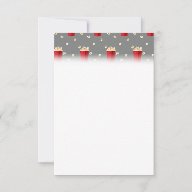 Save The Date Corn Popted Cinema Nourriture (Devant)