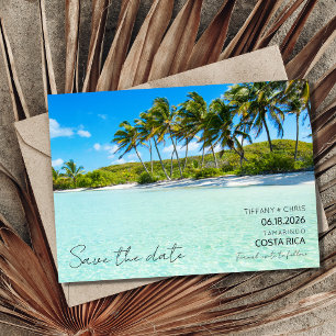 Save The Date Costa Rica Destination Beach Mariage