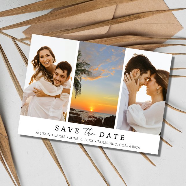 Save The Date Costa Rica Destination Beach Mariage Photo (Costa Rica Destination Beach Wedding Photo Save The Date)