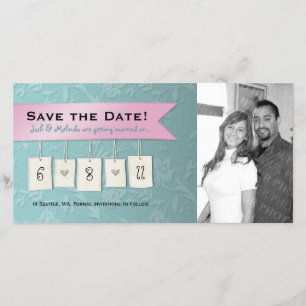 Save The Date Couleur ajustable : do-it-yourself enregistrer la
