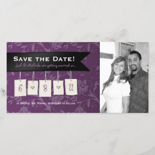 Save The Date Couleur ajustable : do-it-yourself enregistrer la