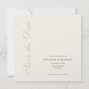 Save The Date Couleur ivoire minimaliste moderne professionnel u
