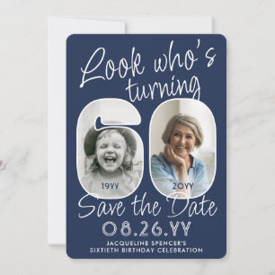 Save The Date Couleurs DIY • Joyeux 60e Anniversaire 2 Photos