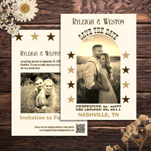 Save The Date Country Music Concert Mariage Photo Enregistrer la