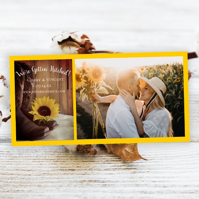 Save The Date Country Sunflower Ranch Wedding Enregistrer la dat (Créateur téléchargé)