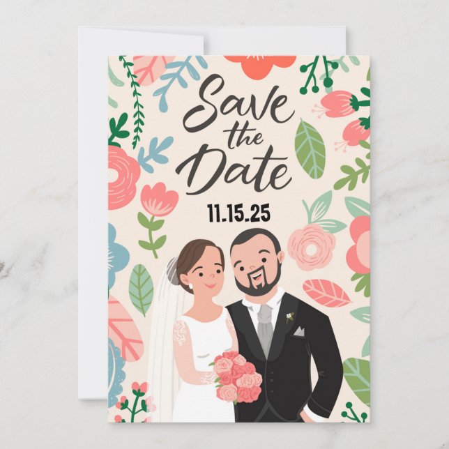 Save The Date Couple Heureux (Devant)