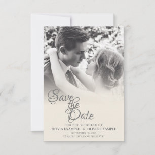 Save The Date Couple mariage en monochrome