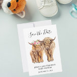 Save The Date Couples de vache Highland Douche Enregistrer la da<br><div class="desc">Cette conception peut être personnalisée dans la zone fournie en modifiant la photo et/ou le texte. Vous pouvez également le customiser en cliquant sur Personnaliser ce Modèle, puis en choisissant l'option cliquer pour customiser et supprimer ou modifier la couleur de l'arrière - plan, ajouter du texte, modifier la couleur ou...</div>
