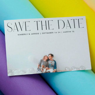 Save The Date CRÉATEUR DE photos texte de haute technologie