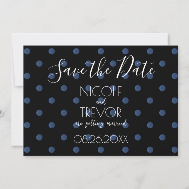 Save The Date Créer votre propre - À petits pois rétro simples (Devant)