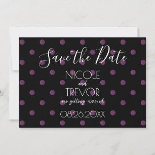 Save The Date Créer votre propre - À petits pois rétro simples