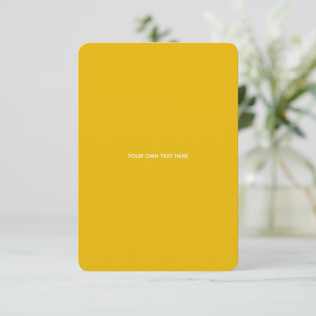 Save The Date Créez Votre Propre Conception Personnalisée Jaune (Debout devant)