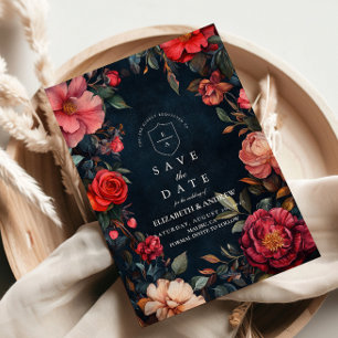 Save The Date Crimson Noir Mariage