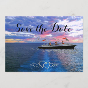 Save The Date Croisière Mariage nautique Enregistrer la date O