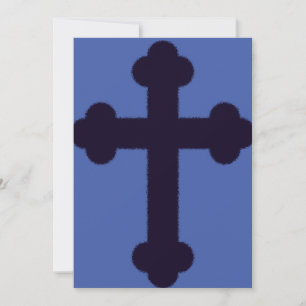 Save The Date Croix chrétienne violette ancienne