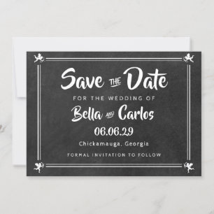 Save The Date Cupidons de tableau de bord Enregistrer la date