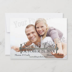 Save The Date Curl Bar et Weights Photo Enregistrer la date